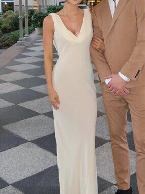 Reformation x Laura Harrier Cavallo Dress in Ivory
